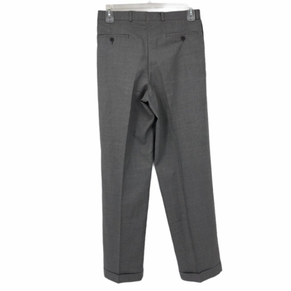 Chaps Mens Gray Cashmere Dress Pants Size 32X32 - Picture 4 of 8